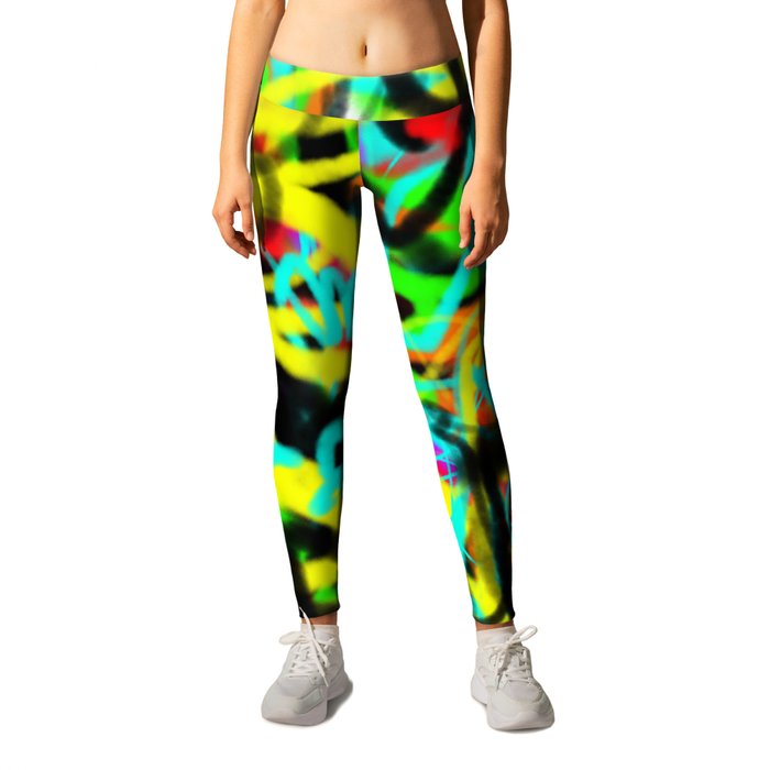 Street 21. Abstract Painting.  Leggings