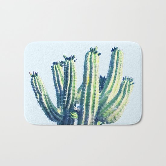 Cactus #society6 #decor #buyart Bath Mat