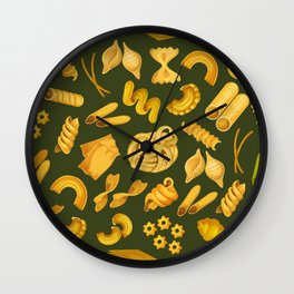 Pasta Pattern  Wall Clock