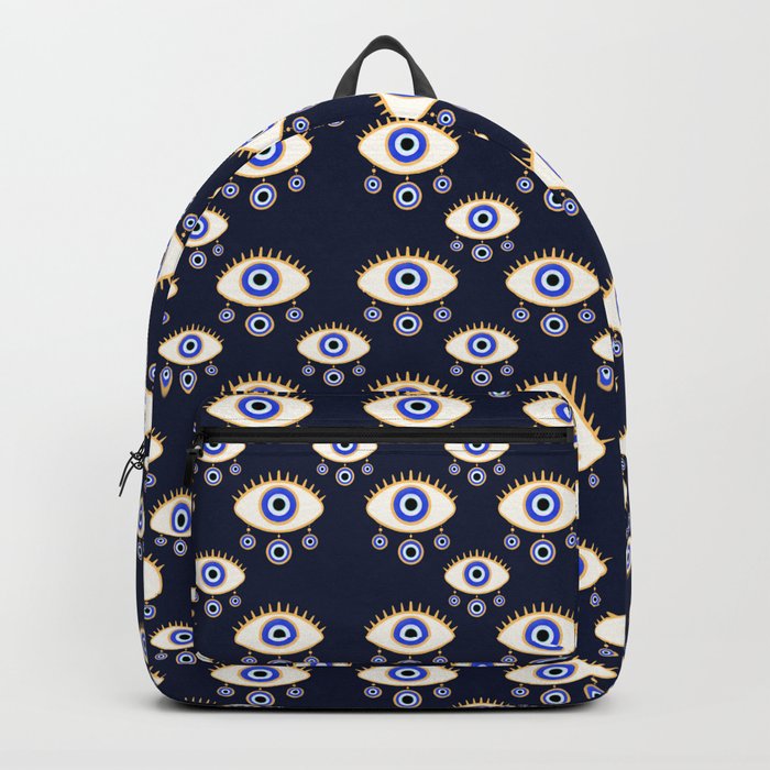 Evil Eye nazar charm pattern Backpack