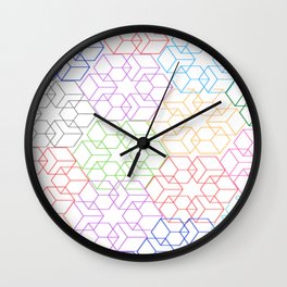 Random cubes Wall Clock
