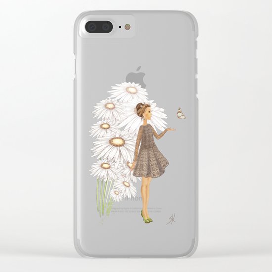 Daisies Clear iPhone Case