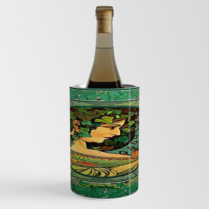 Alphonse Mucha Ivy (1860 – 1939) Wine Chiller
