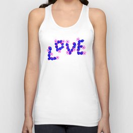 Purple and pink Strawberry Love Unisex Tank Top