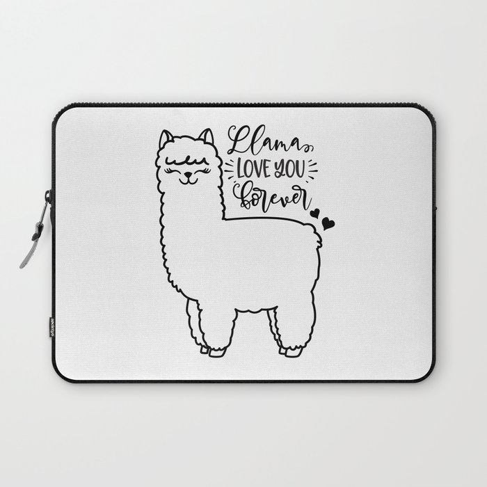 Llama Love You Forever Laptop Sleeve