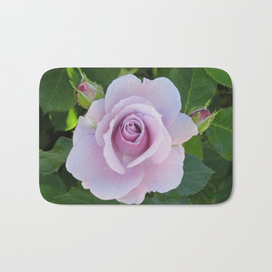 Bloom and Buds Paling to Purple Bath Mat