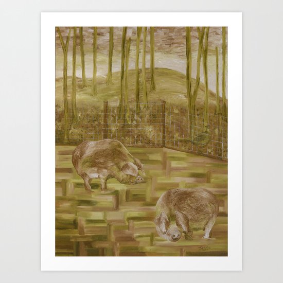 Betsy and Friends Art Print