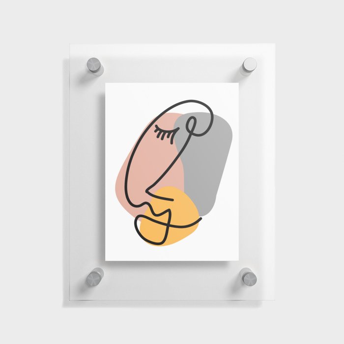 ABSTRACT FACE Floating Acrylic Print