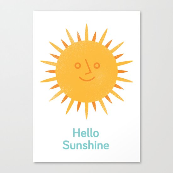 Hello Sunshine Canvas Print
