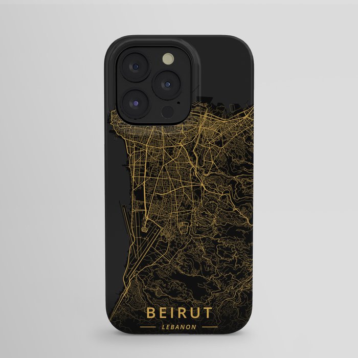 Beirut, Lebanon - Gold iPhone Case