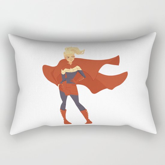 Captain Marvel Rectangular Pillow