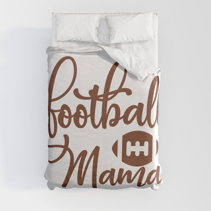 Football Mama Duvet Cover