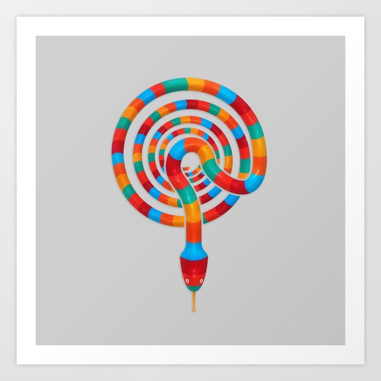 Vibrant Viper Art Print