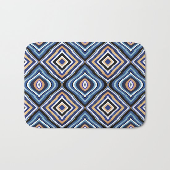 Blue Moroccan Bath Mat