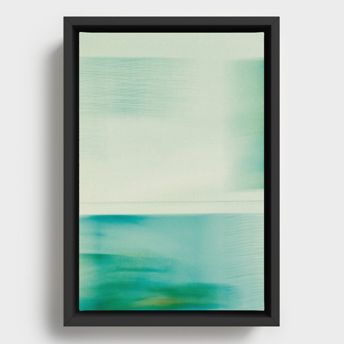 I Am Peaceful - abstract photography water long exposure Framed Canvas