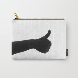 Silhouette hand ok symbol Carry-All Pouch