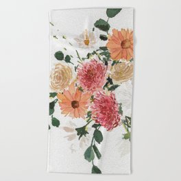 Tender Heart Boquet Beach Towel