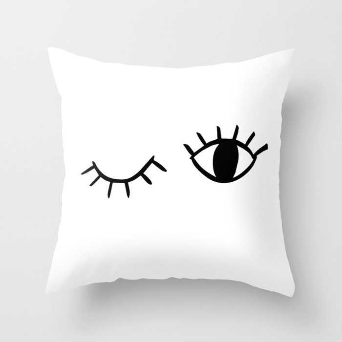 Wink throw pillow deals