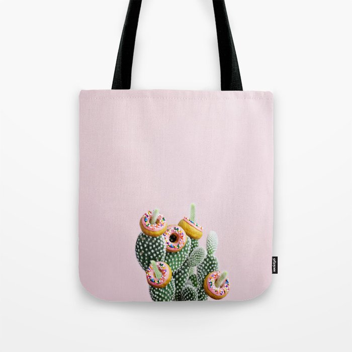 Donut Cactus In Bloom Tote Bag