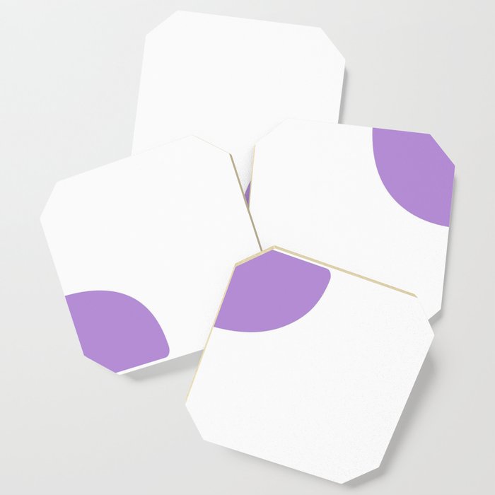 c (Lavender & White Letter) Coaster