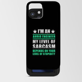 Audio Engineer Sound Technician Gift iPhone Card Case