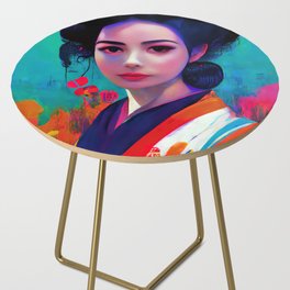 Geisha, Portrait Side Table