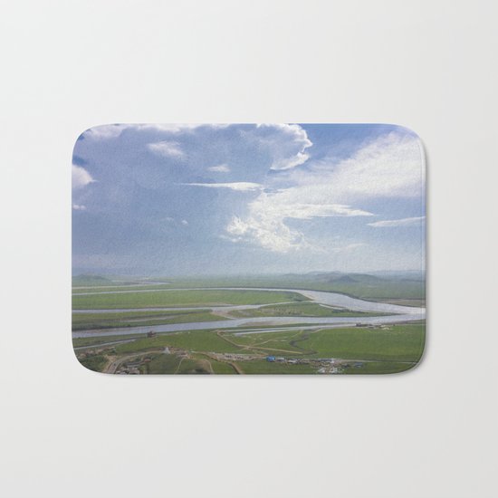 Yellow River in Sichuan, China Bath Mat