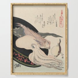 Kanagawa, Totoya Hokkei, c. 1890 Serving Tray