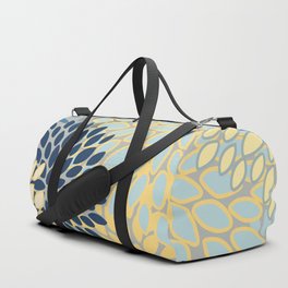 Floral Print, Yellow, Gray, Blue, Teal Duffle Bag