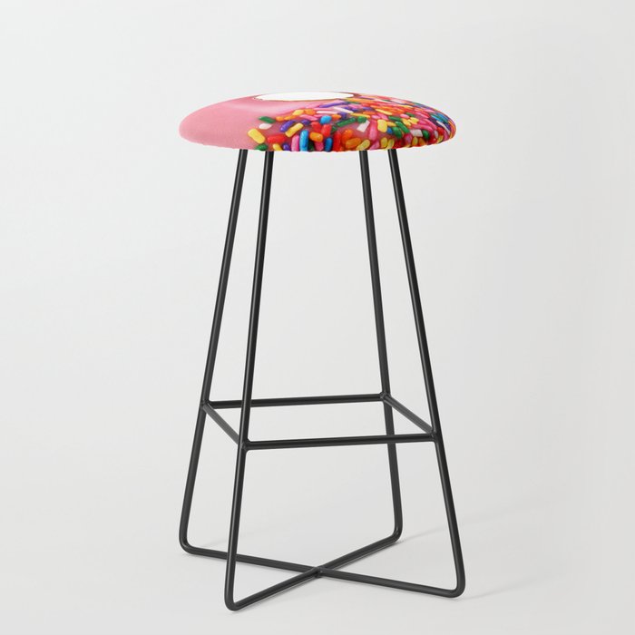 Funny Pattern With Juicy And Tasty Donut Bar Stool