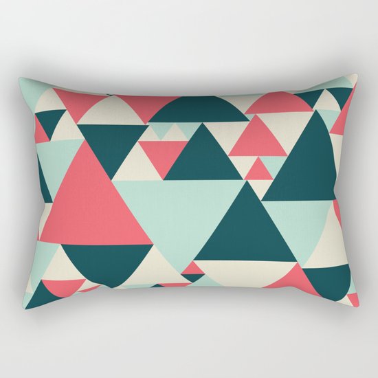 Triangular Pattern Rectangular Pillow
