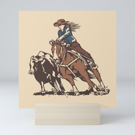 Cow Horse  Mini Art Print