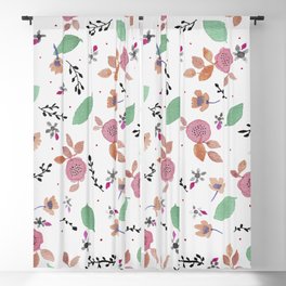 The Spirit of Christmas  Blackout Curtain | Painting, Christmas Watercolor, Made In Sri Lanka, Christmas Floral, Christmas Vibes, Red And Green Floral, Red Green Brown, Christmas Design, Eye Catching Florals, Christmas Patterns 