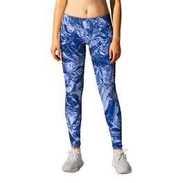 Navy Blue Foil Modern Collection Leggings