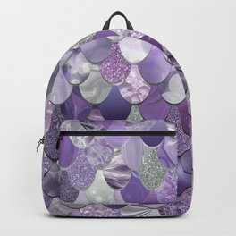 Mermaid Purple and Silver Backpack