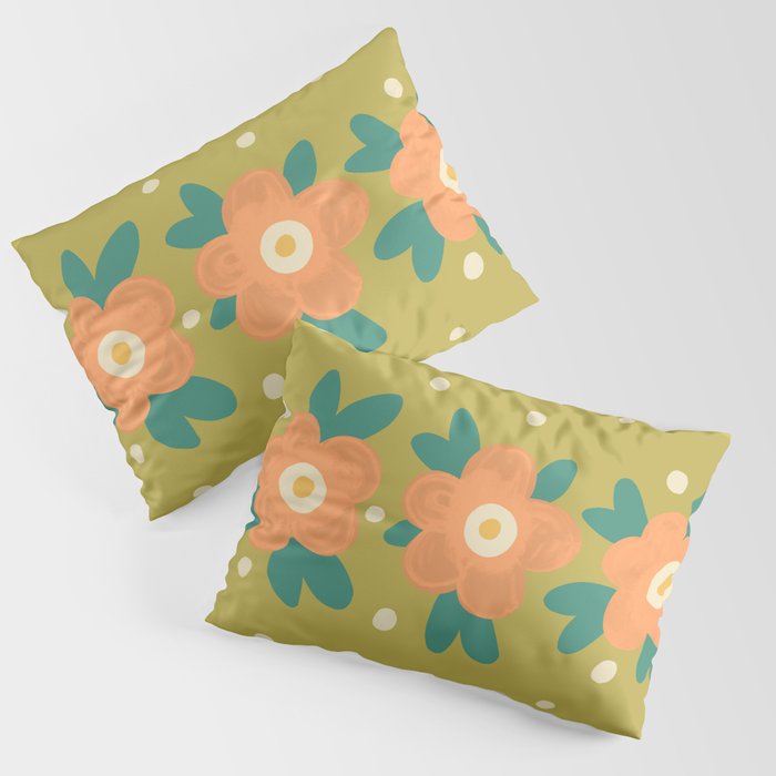 Florista green Pillow Sham