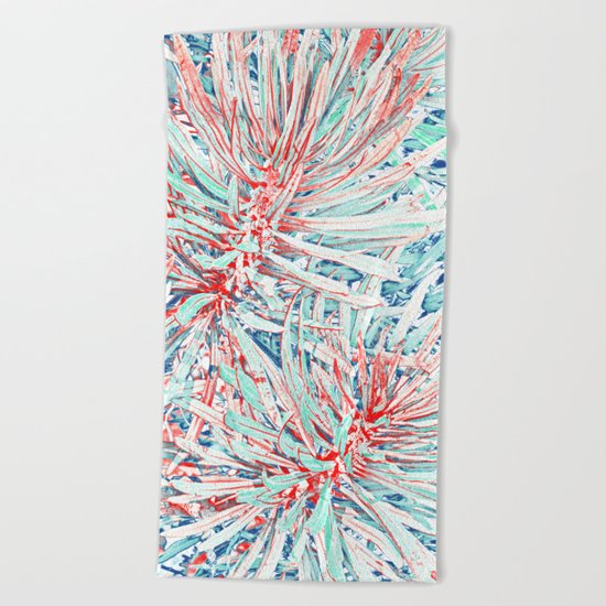 Tropical abstract(12) Beach Towel