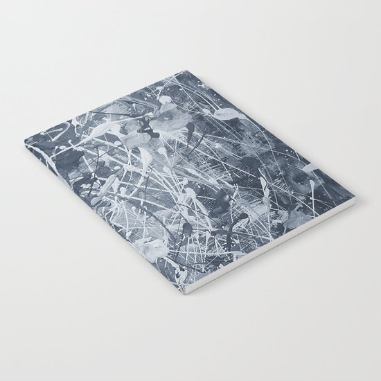 Abstract black painting Notebook