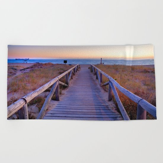The path..., the beach.... Beach Towel