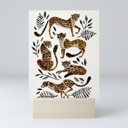 Cheetah Collection – Mocha & Black Palette Mini Art Print