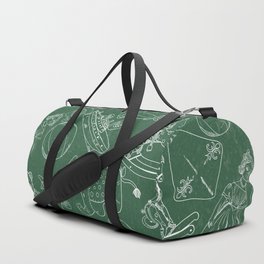 Green Chalk Board With White Children Toys Seamless Pattern    Duffle Bag