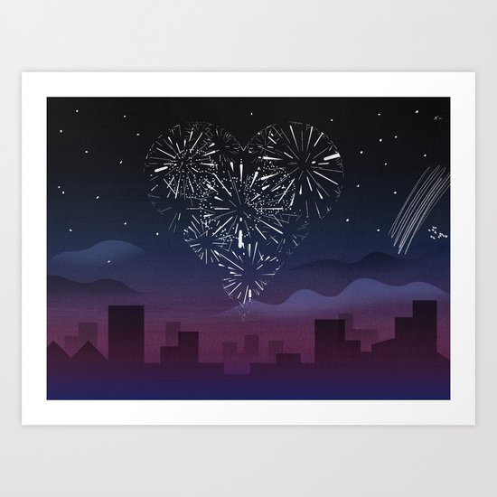 When I first saw you Art Print