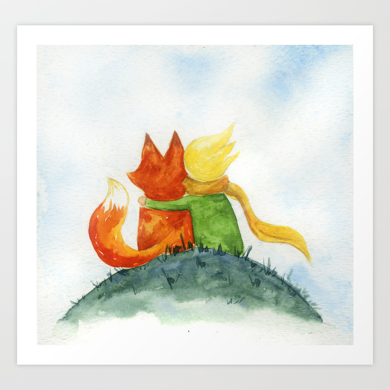 Best Friend Little Prince Art Print By Iya Tolstaya Society6 As well as printing your artwork on a huge range of products, you can also create reproduction pieces which is great if you want to keep hold of your original with so many online selling options available to artists, there's never been a better time to get your art out there. best friend little prince art print by iya tolstaya