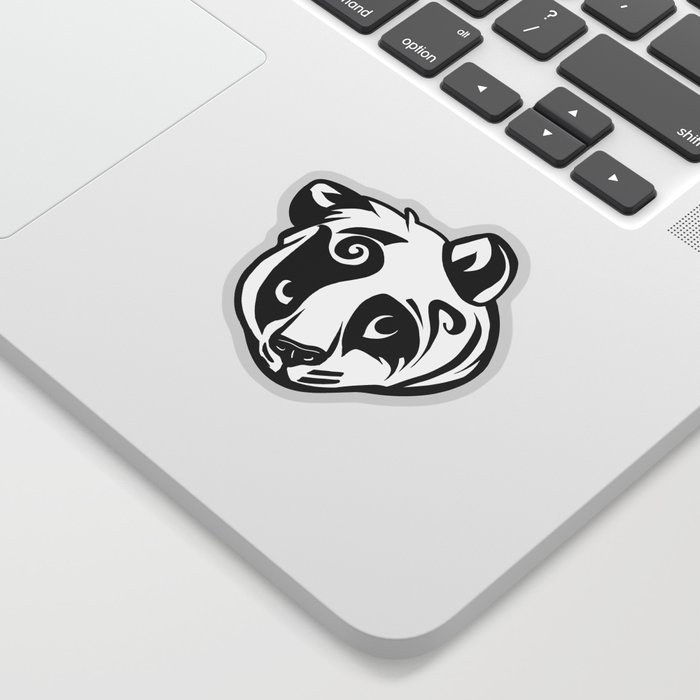 Panda Head LineArt  Sticker