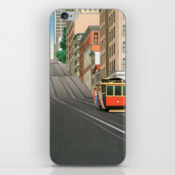 Illustrated Street texture iPhone Skin