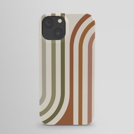 Bold Curvature Stripes I iPhone Case