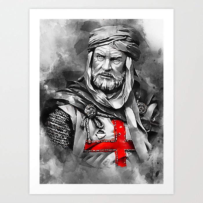 Crusader Warrior Art Print
