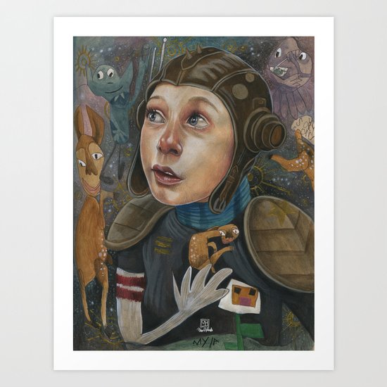 IMAGINARY ASTRONAUT Art Print