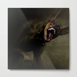 Dogs with game face on 666. Metal Print