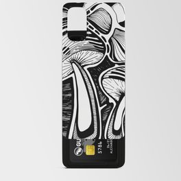 Mushroom Forest: B&W Android Card Case